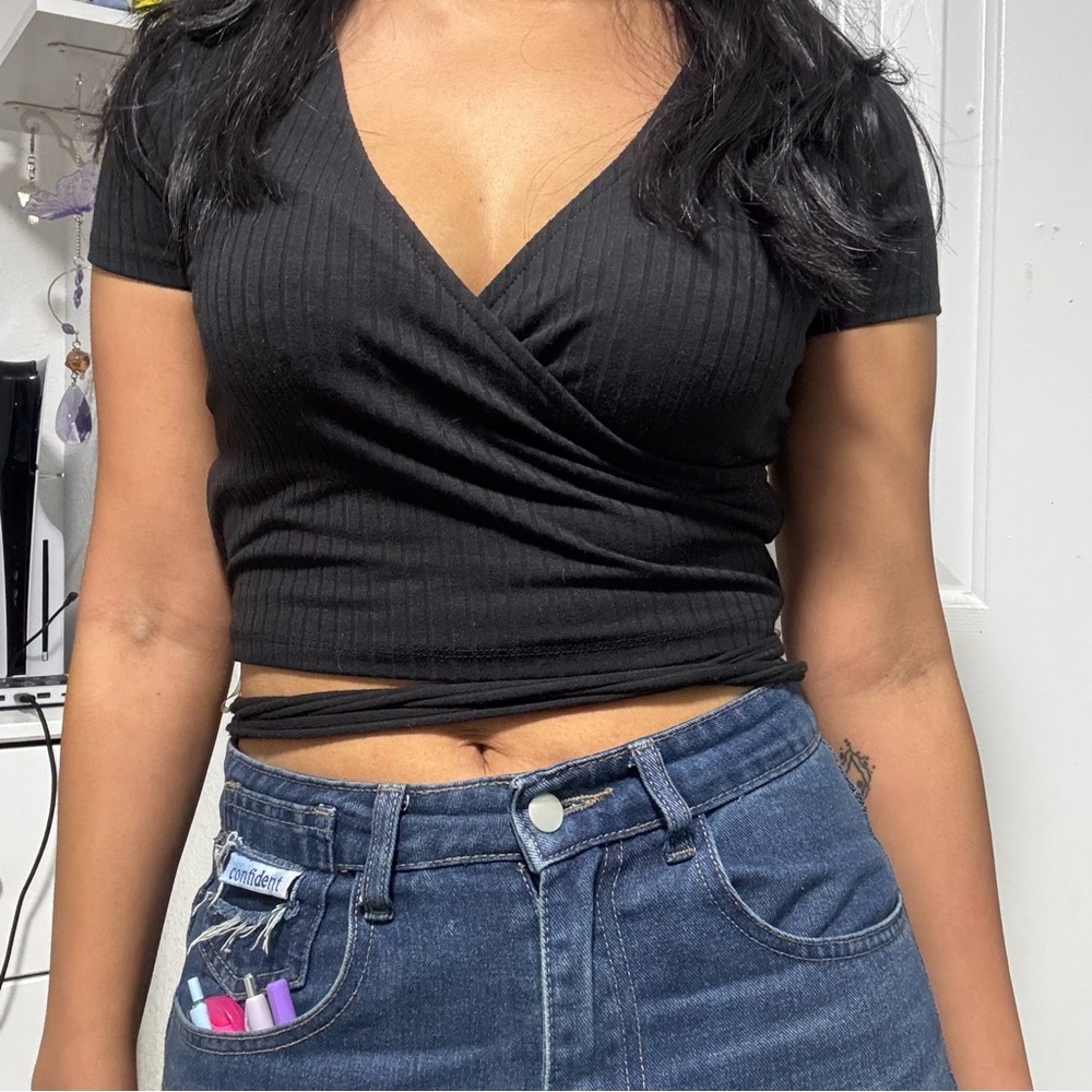 Fitted Black Crop Top Bundle - Picture 3 of 8